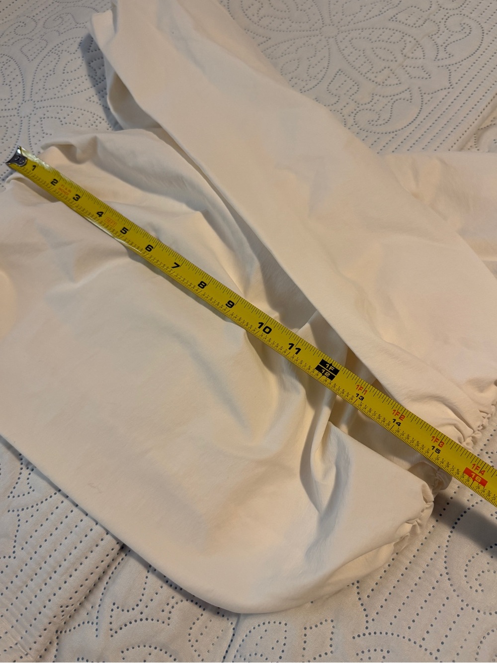 Banana Republic Women’s TAFFETA CROPPED TOP Size 10 Ivory - Picture 3 of 9